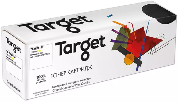 Картридж лазерный Target TR-TK8115Y (TK-8115Y), желтый, 6000 страниц, совместимый для Kyocera Ecosys M8124cidn/M8130cidn с чипом