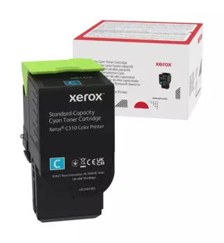 Картридж лазерный Xerox 006R04357, голубой, 2000 страниц, оригинальный для Xerox C310/C315 с чипом