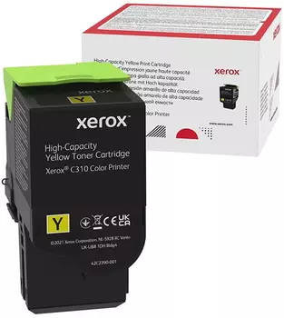 Картридж лазерный Xerox 006R04371, желтый, 5500 страниц, оригинальный для Xerox C310