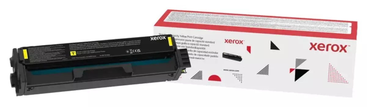 Картридж лазерный Xerox 006R04386, желтый, 1500 страниц, оригинальный для Xerox C230/C235, европейская версия без чипа