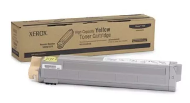 Картридж лазерный Xerox 106R01079, желтый, 1шт., 18000 страниц, оригинальный, для Xerox Phaser 7400