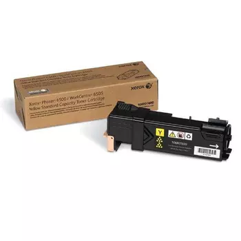 Картридж лазерный Xerox 106R01600, желтый, 1шт., 1000 страниц, оригинальный, для Xerox Phaser 6500, WorkCentre 6505