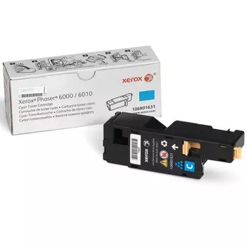 Картридж лазерный Xerox 106R01631, голубой, 1000 страниц, оригинальный для Xerox Phaser 6000, 3010, WorkCentre 6015