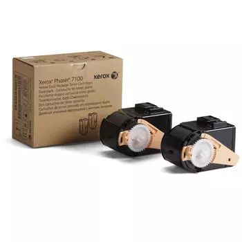 Картридж лазерный Xerox 106R02611, желтый, 2 шт. шт., 4500 страниц, оригинальный для Xerox Phaser 7100