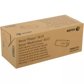 Картридж лазерный Xerox 106R02723, черный, 1шт., 14100 страниц, оригинальный, для Xerox Phaser 3610, WorkCentre 3615