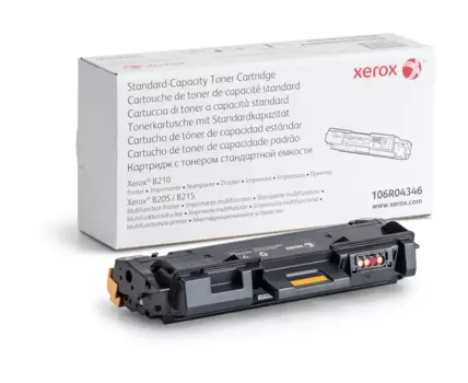 Картридж лазерный Xerox 106R04346, черный, 1500 страниц, оригинальный для Xerox B205V B205, B210V B210, B215V B215