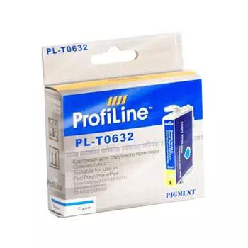 Картридж струйный ProfiLine PL-0632-C (632), голубой, совместимый, 250 страниц, для Epson C67/C87/CX3700/CX4100/CX4700