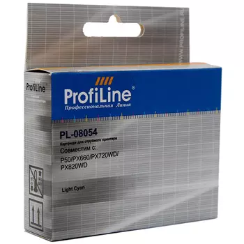 Картридж струйный ProfiLine PL-08054-LC (8054), светло-голубой, совместимый, 220 страниц, для Epson P50/PX660/PX720WD/PX820WD