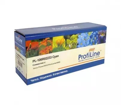 Картридж лазерный ProfiLine PL-106R02233 (106R02233), голубой, 6000 страниц, совместимый для Xerox Phaser 6600/WC 6605