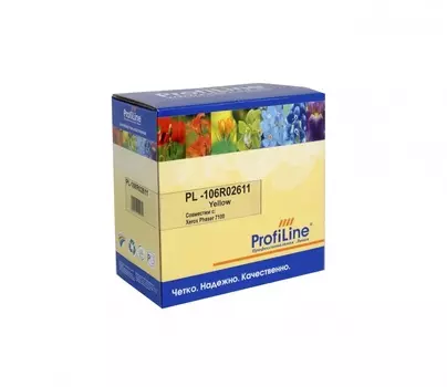 Картридж лазерный ProfiLine PL-106R02611 (106R02611), желтый, 9000 страниц, совместимый для Xerox Phaser 7100