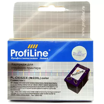 Картридж струйный ProfiLine PL-C9352CE (C9352CE/C9352CE), цветной, совместимый, 415 страниц, для HP DJ 3920/3940/ PSC1410