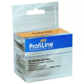 Картридж струйный ProfiLine PL-CB324HE (CB324HE/CB324HE), пурпурный, совместимый, 750 страниц, для HP C5380/C5383/C6380/C6383/D5460/D5463/Premium Fax/Pro B8553