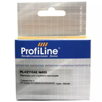 Картридж струйный ProfiLine PL-CZ110AE (CZ110AE/CZ110AE), голубой, совместимый, 600 страниц, для HP DJ 4615/4625/3525/5525/6525 AiO