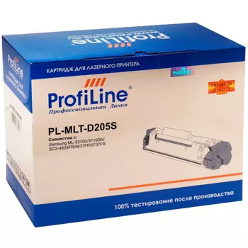 Картридж лазерный ProfiLine PL-MLT-D205S (MLT-D205S), черный, 2000 страниц, совместимый для Samsung ML-3310D/3710DN/SCX-4833FR/5637FR/5737FR