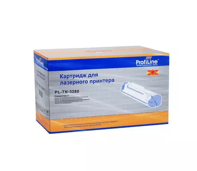 Картридж лазерный ProfiLine PL-TN-3280 (TN-3280), черный, 8000 страниц, совместимый для Brother HL-5240/5250DN/5250DNT/5270/5280DW/5340D/5370DW/3250/5380DN/MFC8460/8460N/8860DN/8870DW/8480DN/8890DW/8370DN/8880DN/DCP 8060/8065DN/8080DN 8000