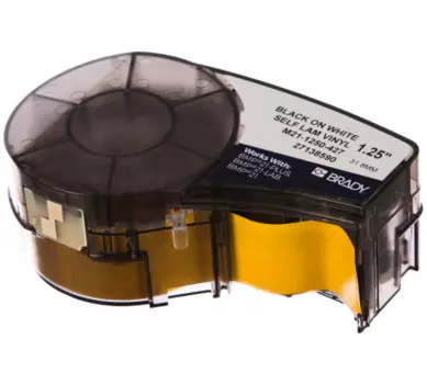 Картридж с лентой BRADY M21-1250-427, 38.1ммx4.87м, черный на белом, оригинальная (brd110929)