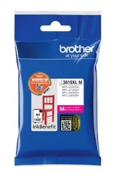 Картридж струйный Brother LC3619XLM (LC3619XLM), пурпурный, оригинальный, ресурс 1500 страниц для Brother MFC-J3530DW/J3930DW