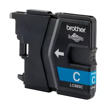 Картридж струйный Brother LC985C, голубой, оригинальный, ресурс 260 страниц, для DCP-J125, DCP-J140W, DCP-J315W, DCP-J515W, MFC-J220, MFC-J265W, MFC-J410, MFC-J415W