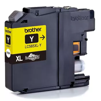 Картридж струйный Brother LC-565XLY, желтый, оригинальный, ресурс 1200 страниц, для MFC-J2310, MFC-J2510, MFC-J3520, MFC-J3720