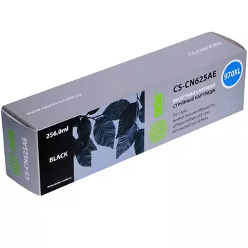 Картридж струйный Cactus CS-CN625AE (970XL), черный, совместимый, 9200 страниц, 255мл, для OJ Pro X476dw / X576dw / X451dw