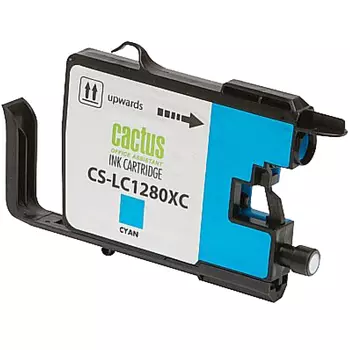 Картридж струйный Cactus CS-LC1280XC (LC1280XC), голубой, совместимый, 16.6 мл, для Brother MFC-J5910DW, MFC-J6510DW, MFC-J6710DW, MFC-6910DW