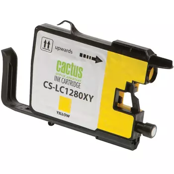 Картридж струйный Cactus CS-LC1280XY (LC1280XY), желтый, совместимый, 16.6 мл, для Brother MFC-J5910DW, MFC-J6510DW, MFC-J6710DW, MFC-6910DW