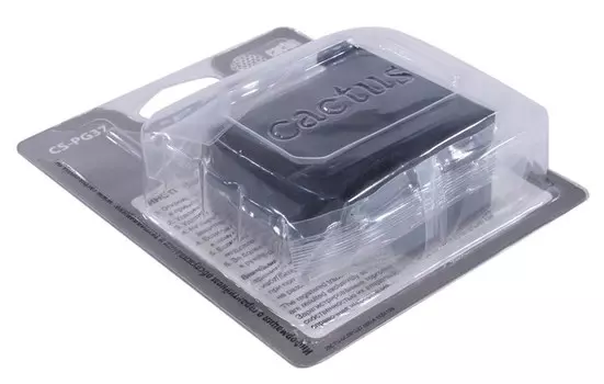 Картридж струйный Cactus CS-PG37 (PG-37), черный, совместимый, 11 мл, для Canon PIXMA-iP1800 / iP1900 / iP2500 / iP2600 / MP140 / MP190 / MP210 / MP220 / MX300 / MX310