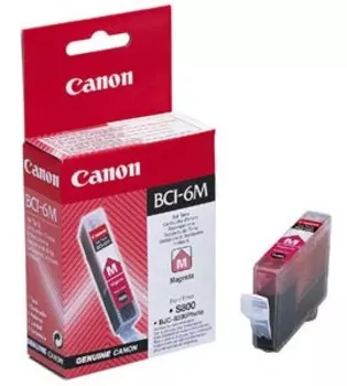 Картридж струйный Canon BCI-6M (4707A002), пурпурный, оригинальный, ресурс 270 страниц, для Canon BJ-i560 / i865 / i905 / i9100 / i950 / i965 / i990 / i9950 / S800 / S820 / S830 / S900 / S9000, BJC-8200, PIXMA-iP3000 / iP4000 / iP5000 / iP6000 / iP8500 / MP750 / MP760 / MP780