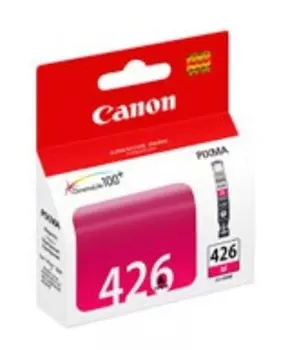 Картридж струйный Canon CLI-426M (4558B001), пурпурный, оригинальный, объем 9мл, ресурс 460 страниц, для Canon PIXMA-iP4840 / iP4940 / iX6540 / MG5140 / MG5240 / MG5340 / MG6140 / MG6240 / MG8140 / MG8240 / MX714 / MX884 / MX894