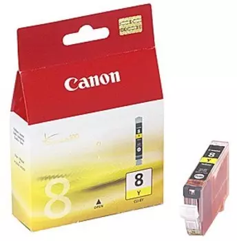 Картридж струйный Canon CLI-8Y (0623B024), желтый, оригинальный, объем 13 мл, ресурс 490 страниц для Canon Canon PIXMA-iP3300 / iP3500 / iP4200 / iP4300 / iP4500 / iP5200 / iP5300 / iP6600 / iP6700 / iX4000 / iX5000 / MP500 / MP510 / MP520 / MP530 / MP600 / MP610 / MP800 / MP810 / MP830 / MP970 / MX700 / MX850 / Pro9000