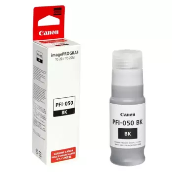 Картридж струйный Canon PFI-050BK (5698C001), черный, оригинальный, объем 70 мл для Canon imagePROGRAF TC-20M