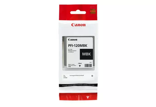 Картридж струйный Canon PFI-120 (2884C001), матовый черный, оригинальный, объем 130 мл для Canon imagePROGRAF TM-200/205/300/305