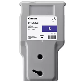 Картридж струйный Canon PFI-206 B (5311B001), синий, оригинальный, объем 300мл, для Canon imagePROGRAF-iPF6400 / iPF6450