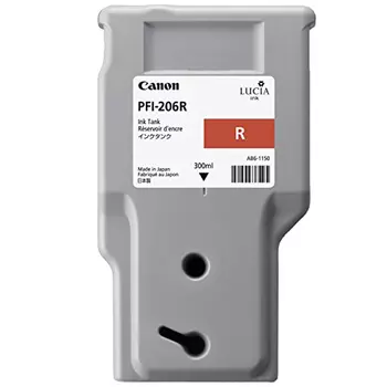 Картридж струйный Canon PFI-206 R (5309B001), красный, оригинальный, объем 300 мл для Canon Canon imagePROGRAF-iPF6400 / iPF6450