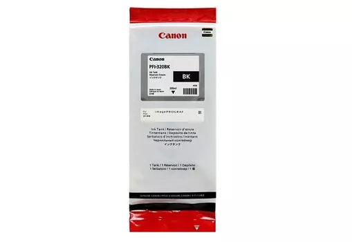 Картридж струйный Canon PFI-320 (2890C001), черный, оригинальный, объем 300 мл для Canon imagePROGRAF TM-200/205/300/305