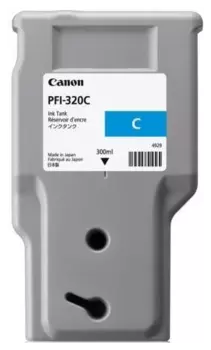 Картридж струйный Canon PFI-320C (2891C003), голубой, оригинальный, объем 300мл для imagePROGRAF TM-200, TM-205, TM-300, TM-305