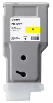 Картридж струйный Canon PFI-320Y (2893C003), желтый, оригинальный, объем 300мл для imagePROGRAF TM-200, TM-205, TM-300, TM-305
