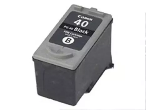Картридж струйный Canon PG-40BK (0615B001/0615B025), черный, оригинальный, объем 16 мл, ресурс 400 страниц для Canon FAX-JX200/JX500/IP1200/IP1700/IP2200/IP6210/MP140/MP150/MP160/MP170/MP180/MP190/MP210/MP220/MP450/MP460/MP470/MX300/MX310/iP1300/iP1600/iP1800/iP1900/iP2500/iP2600/iP6220/iP6310