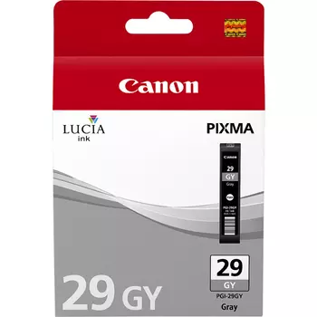 Картридж струйный Canon PGI-29GY (4871B001), серый, оригинальный, ресурс 179 страниц, для Canon PIXMA-PRO-1
