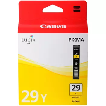 Картридж струйный Canon PGI-29Y (4875B001), желтый, оригинальный, ресурс 290 страниц, для Canon PIXMA-PRO-1