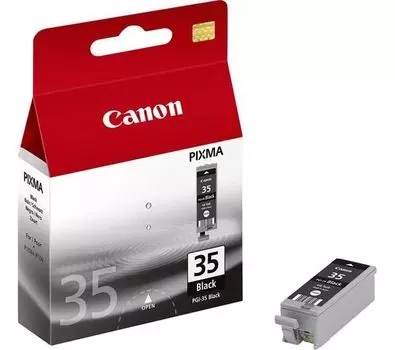 Картридж струйный Canon PGI-35Bk (1509B001), черный, оригинальный, объем 9 мл, ресурс 191 страниц для Canon Canon PIXMA-iP100 / PIXMA-iP110