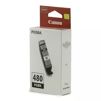 Картридж струйный Canon PGI-480 PGBK (2077C001), черный, оригинальный, ресурс 200 страниц для Canon Canon Pixma TS6140 / TS8140TS / TS9140 / TR7540 / TR8540