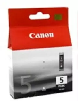 Картридж струйный Canon PGI-5BK (0628B024), черный, оригинальный, ресурс 505 страниц, для Canon PIXMA iP3300 / iP3500 / iP4200 / iP4300 / iP4500 / iP5200 / iP5300 / iX4000 / iX5000 / MP500 / MP510 / MP520 / MP530 / MP600 / MP610 / MP800 / MP810 / MP830 / MP970 / MX700 / MX850