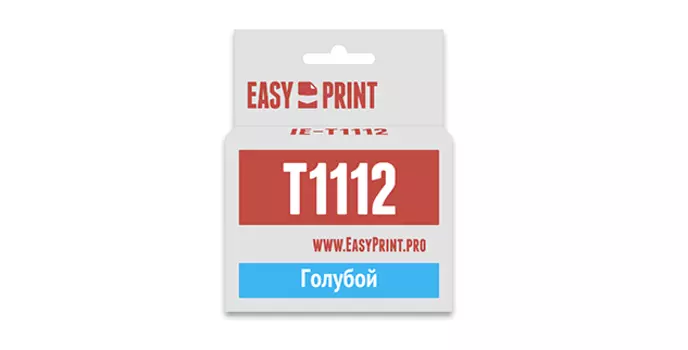 Картридж струйный EasyPrint IE-T1112 (T1112/C13T0812), голубой, совместимый, для Epson Stylus Photo R390/RX690