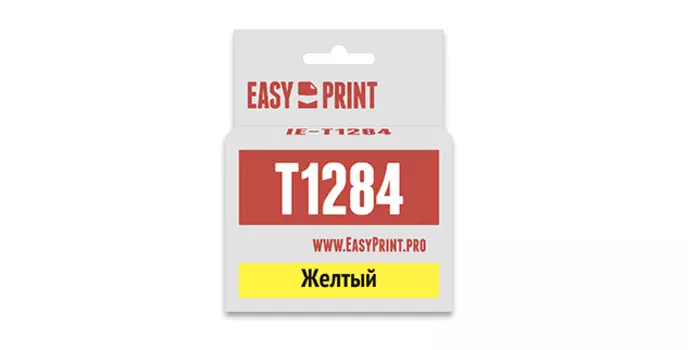 Картридж струйный EasyPrint IE-T1284 (T1284/C13T1284), желтый, совместимый, для Epson Stylus S22/SX125/Office BX305F