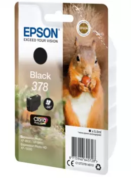 Картридж струйный Epson 378 (C13T37844020), желтый, оригинальный, объем 4.1мл, ресурс 360 страниц, для Expression HD XP-15000