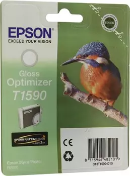 Картридж струйный Epson T1590 (C13T15904010), оптимизатор глянца, оригинальный, ресурс 850 страниц для Epson Epson Stylus Photo R2000