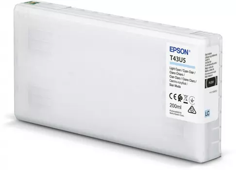 Картридж струйный Epson T43U ( C13T43U540), светло-голубой, оригинальный, объем 200мл для SureLab SL-D800