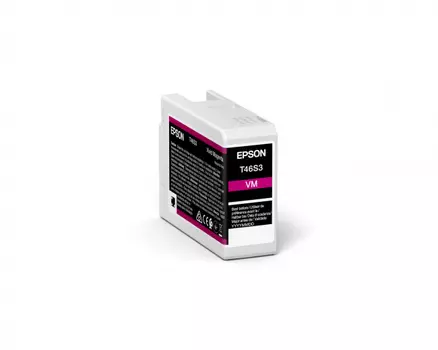 Картридж струйный Epson T46S (C13T46S300/C13T46S30N), пурпурный, оригинальный, объем 25 мл для Epson SureColor SC-P700