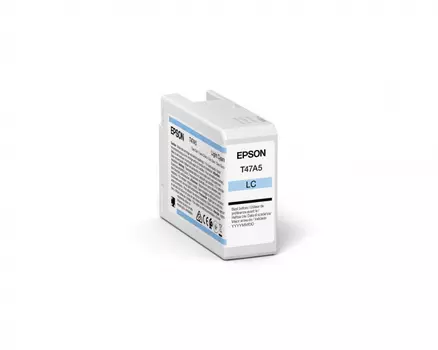 Картридж струйный Epson T47A (C13T47A500), светло-голубой, оригинальный, объем 50 мл для Epson SureColor SC-P900